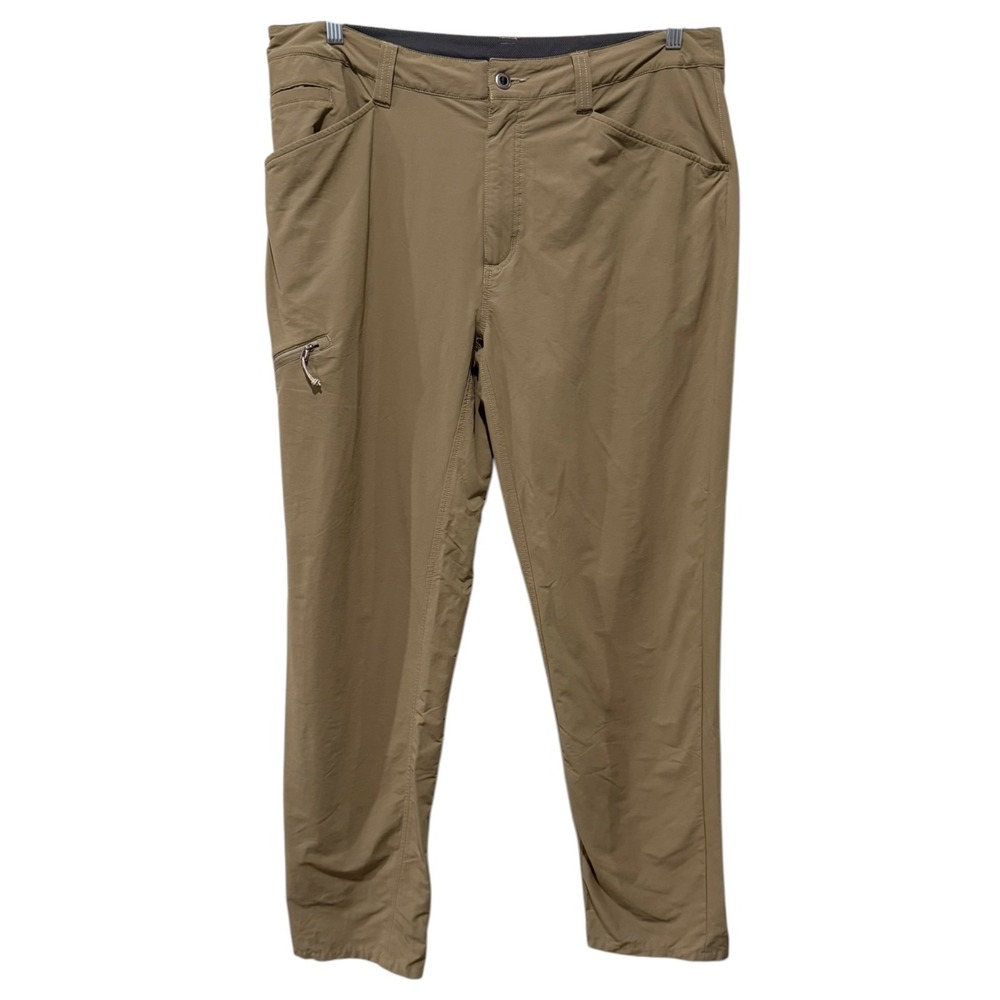 Patagonia Quandary Pants Mens Size 38 Khaki Hiking Outdoor Nylon